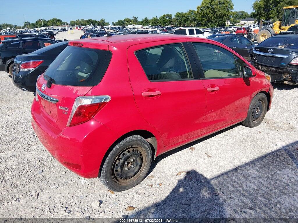 JTDKTUD32ED591556 2014 TOYOTA YARIS photo no. 4