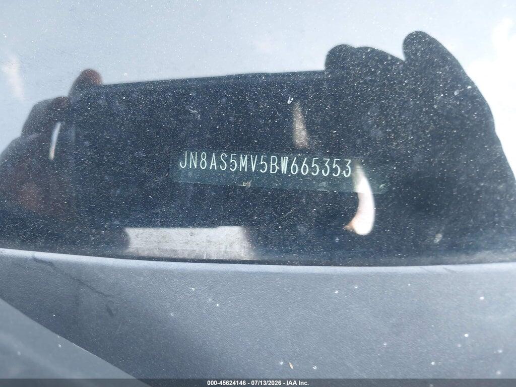 JN8AS5MV5BW665353 2011 NISSAN ROGUE photo no. 9