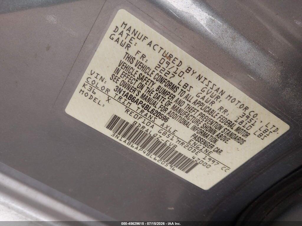 3N1AB6AP4BL620596 2011 NISSAN SENTRA photo no. 9