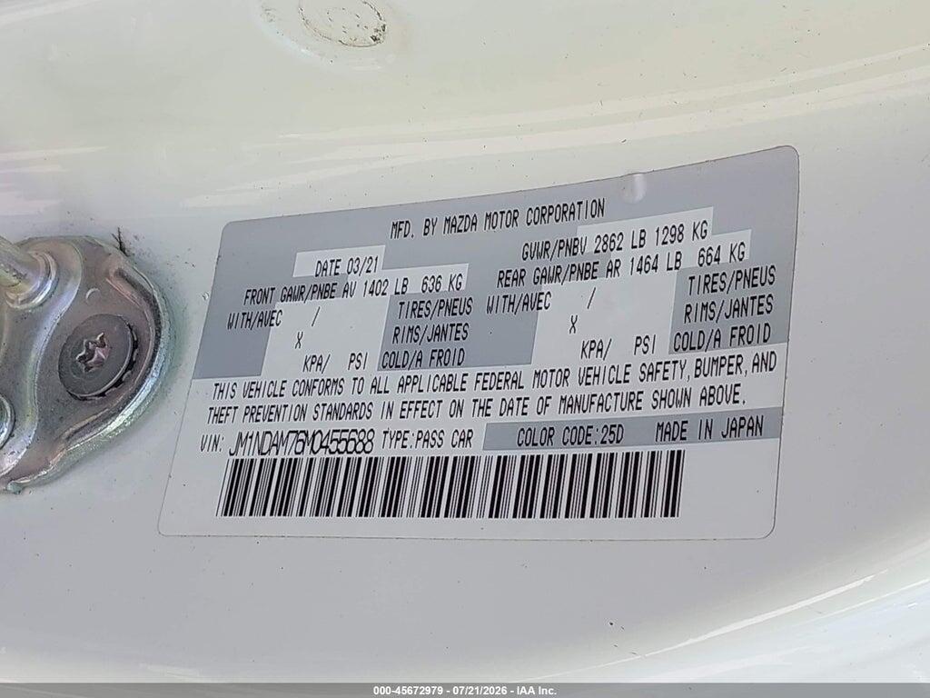 JM1NDAM76M0455688 2021 MAZDA MX-5 MIATA RF photo no. 9
