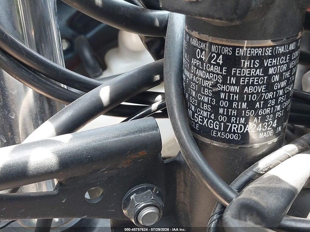ML5EXGG17RDA24324 2024 KAWASAKI EX500 photo no. 10