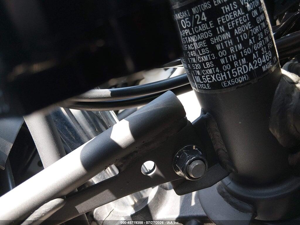ML5EXGH15RDA29469 2024 KAWASAKI EX500 photo no. 10