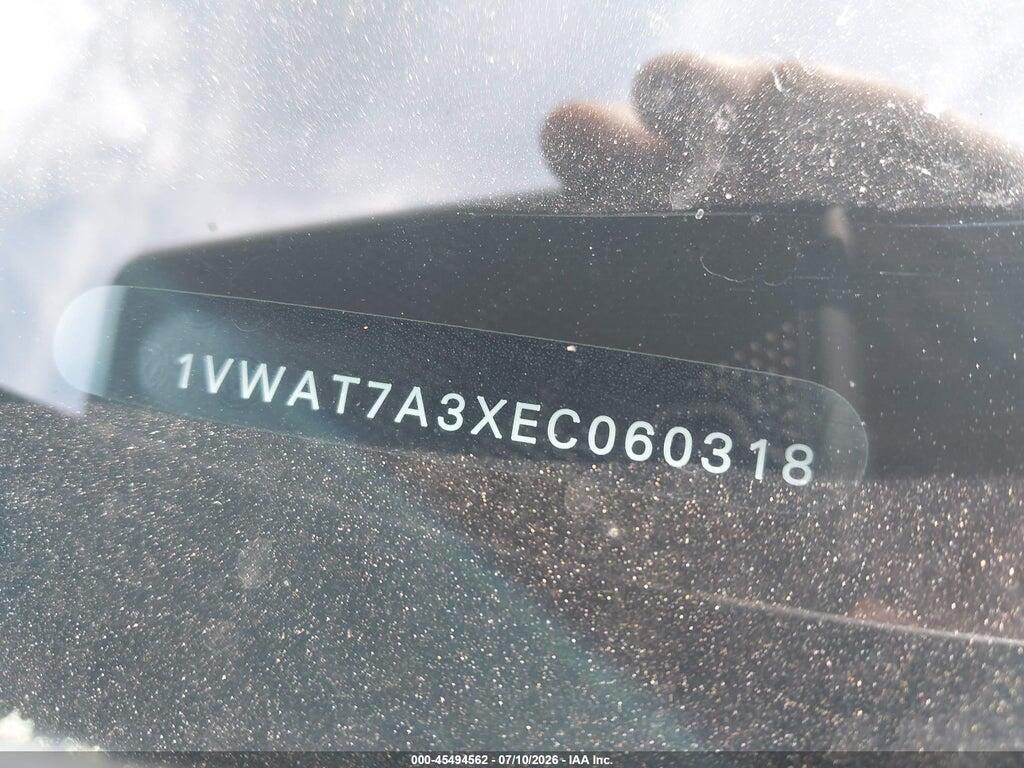 1VWAT7A3XEC060318 2014 VOLKSWAGEN PASSAT photo no. 12