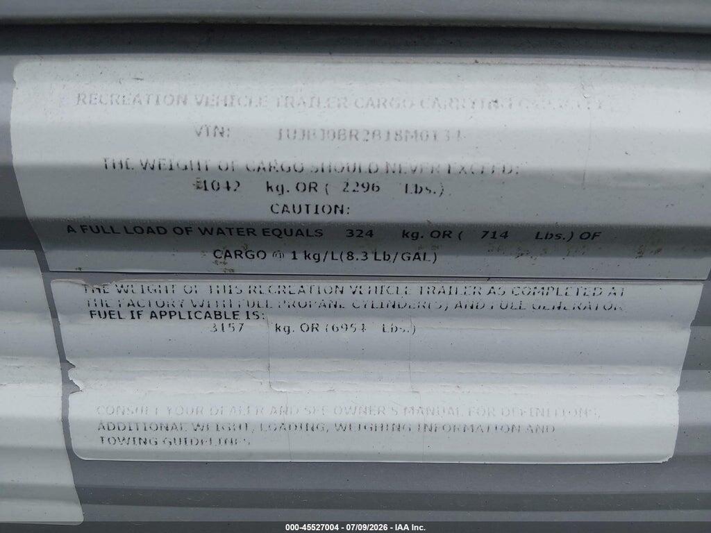 1UJBJ0BR2B18M0134 2011 JAYCO JAY FLIGHT photo no. 9