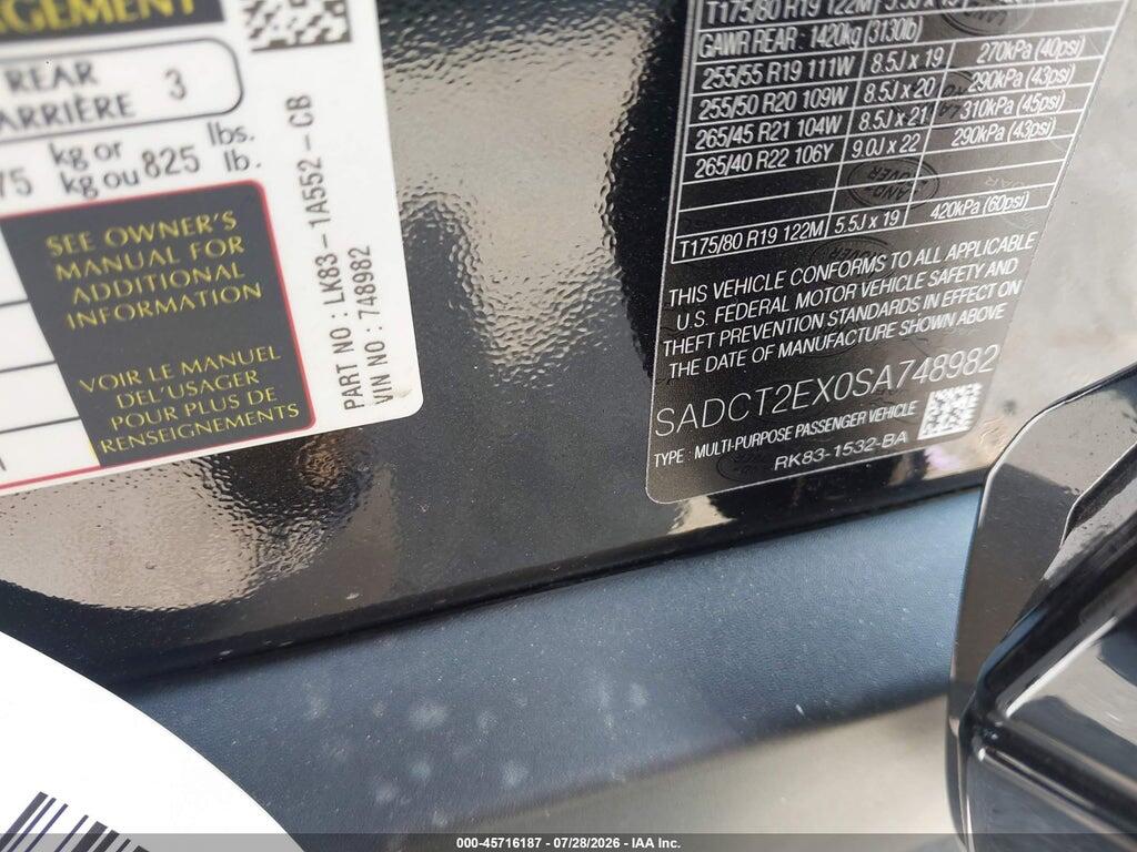 SADCT2EX0SA748982 2025 JAGUAR F-PACE photo no. 9