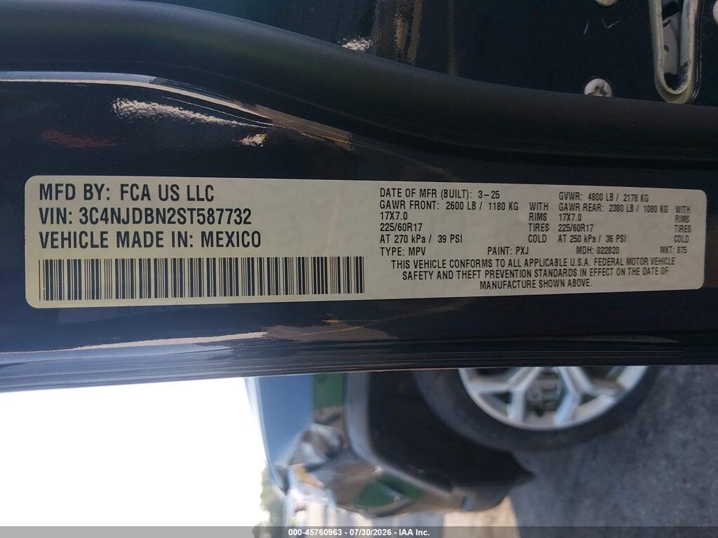 3C4NJDBN2ST587732 2025 JEEP COMPASS photo no. 9