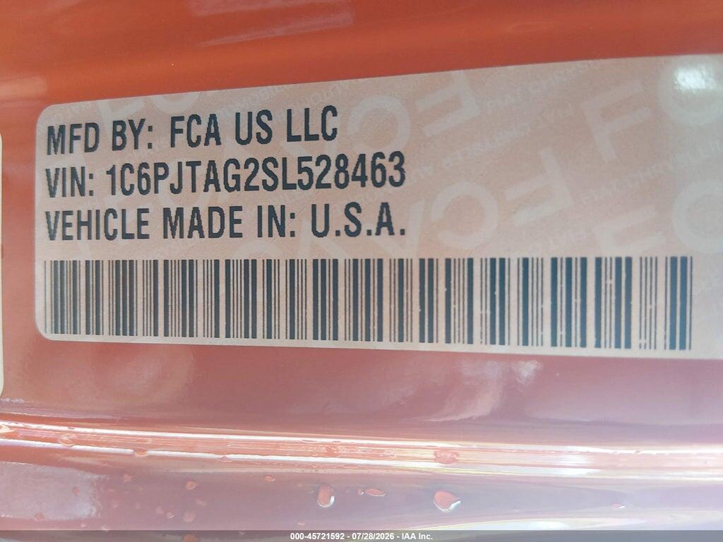 1C6PJTAG2SL528463 2025 JEEP GLADIATOR photo no. 9