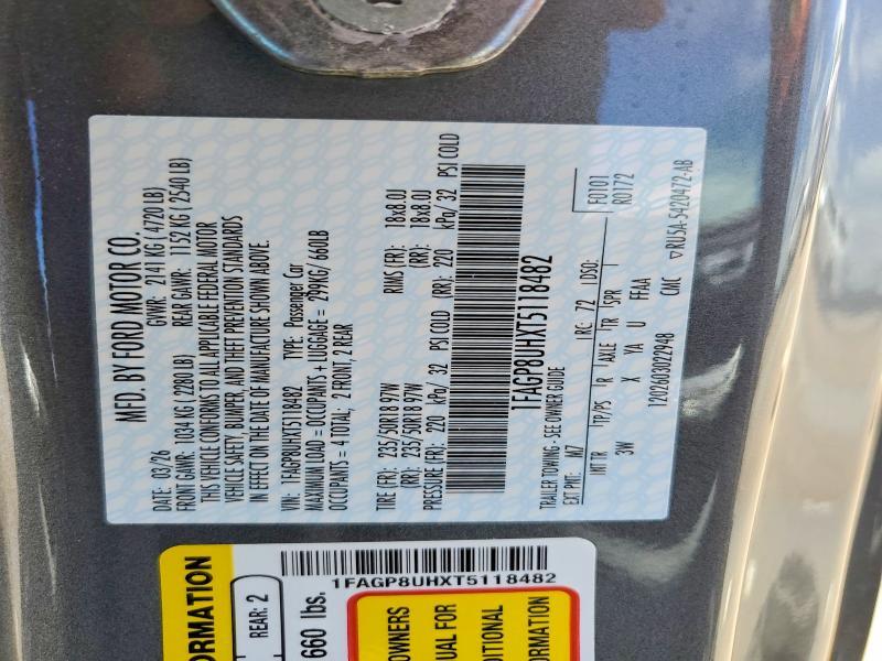 1FAGP8UHXT5118482 2026 FORD MUSTANG photo no. 12