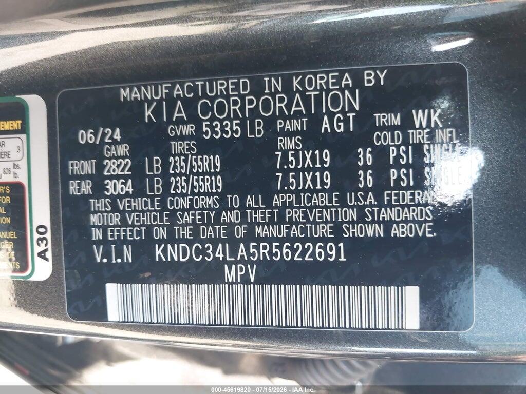 KNDC34LA5R5622691 2024 KIA EV6 photo no. 9