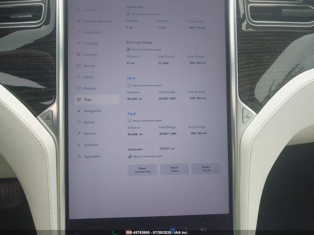 5YJSA1E11HF225358 2017 TESLA MODEL S photo no. 7