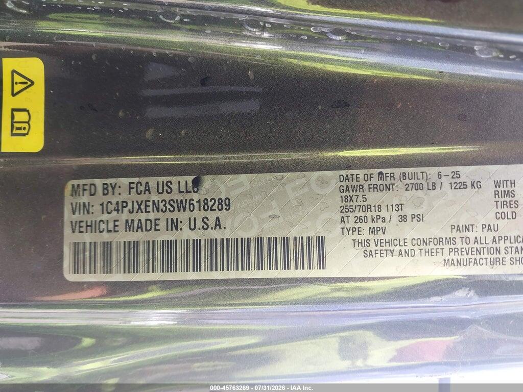 1C4PJXEN3SW618289 2025 JEEP WRANGLER photo no. 9