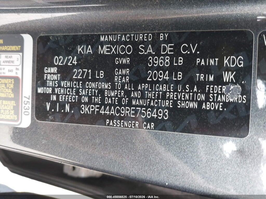 3KPF44AC9RE756493 2024 KIA FORTE photo no. 9