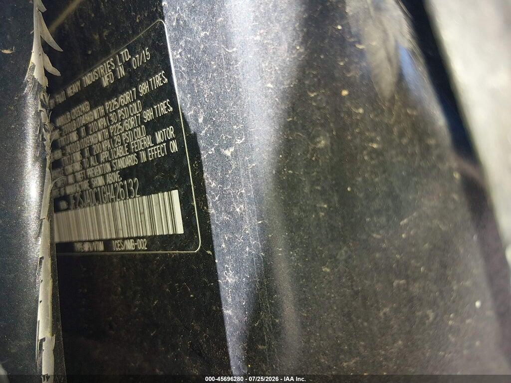 JF2SJADC1GH426132 2016 SUBARU FORESTER photo no. 9