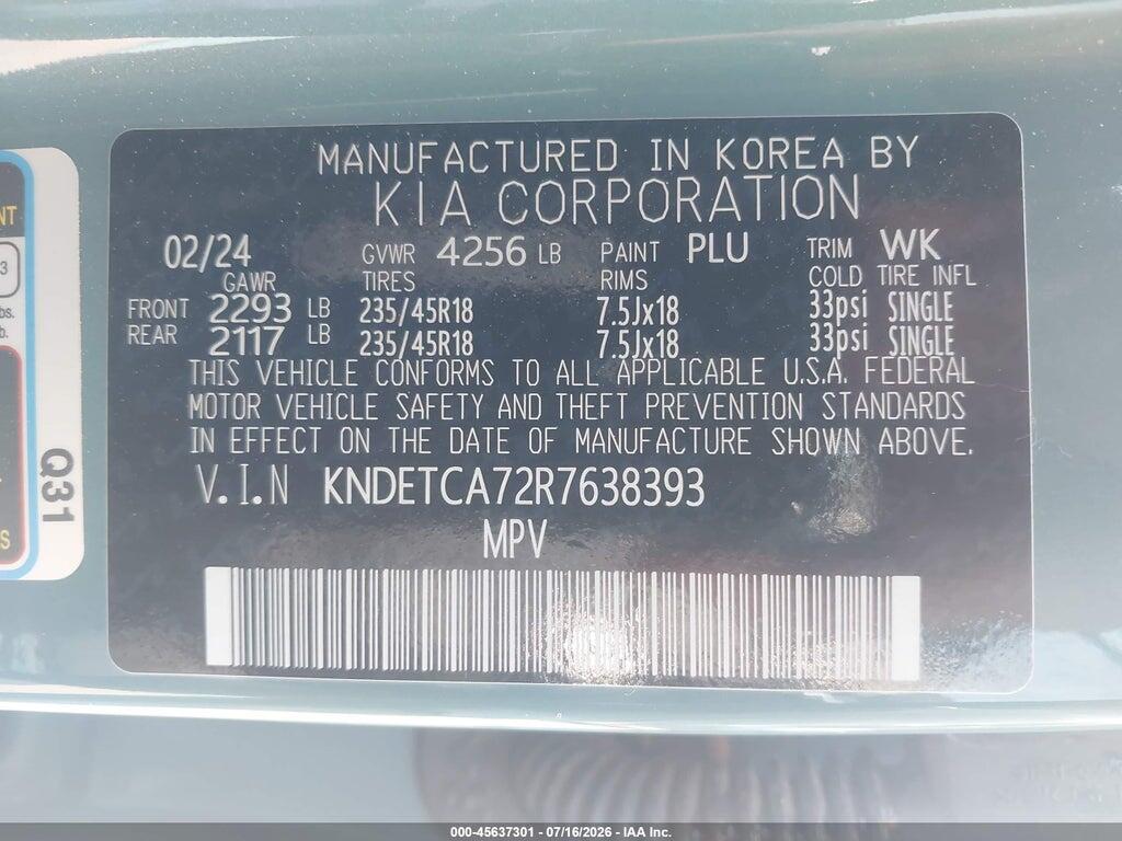 KNDETCA72R7638393 2024 KIA SELTOS photo no. 9