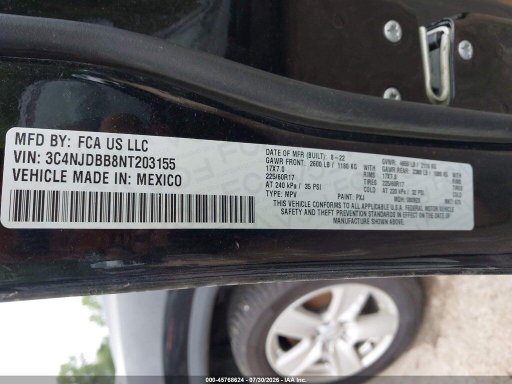 3C4NJDBB8NT203155 2022 JEEP COMPASS photo no. 9