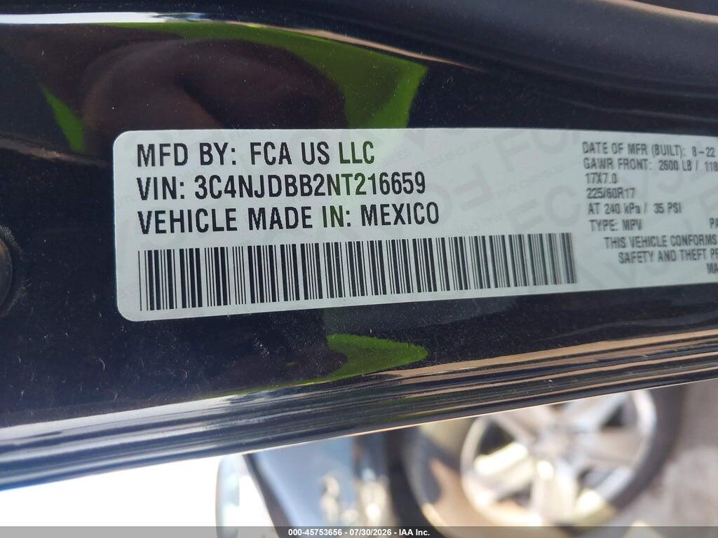3C4NJDBB2NT216659 2022 JEEP COMPASS photo no. 9