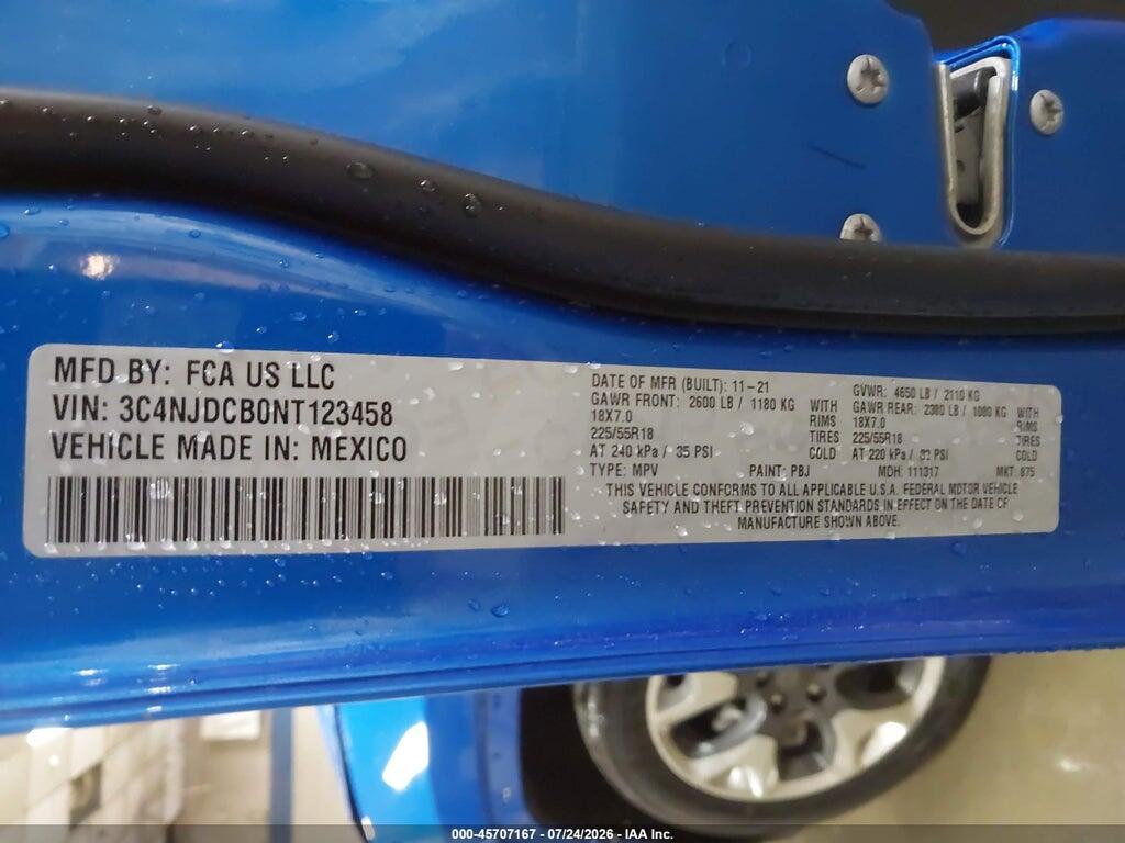 3C4NJDCB0NT123458 2022 JEEP COMPASS photo no. 9