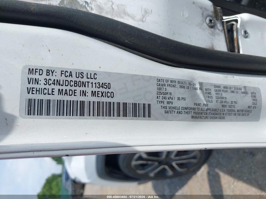 3C4NJDCB0NT113450 2022 JEEP COMPASS photo no. 9