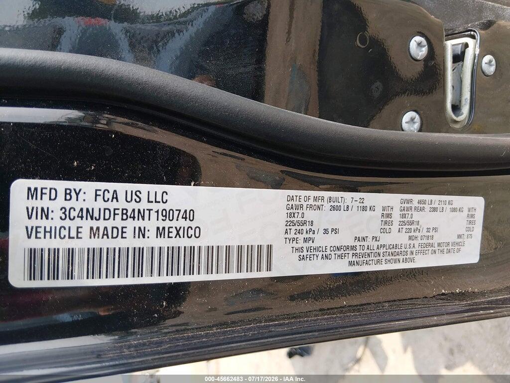 3C4NJDFB4NT190740 2022 JEEP COMPASS photo no. 9