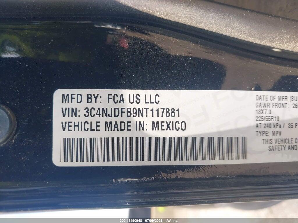 3C4NJDFB9NT117881 2022 JEEP COMPASS photo no. 9