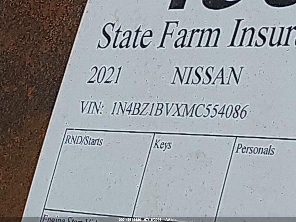 1N4BZ1BVXMC554086 2021 NISSAN LEAF photo no. 9