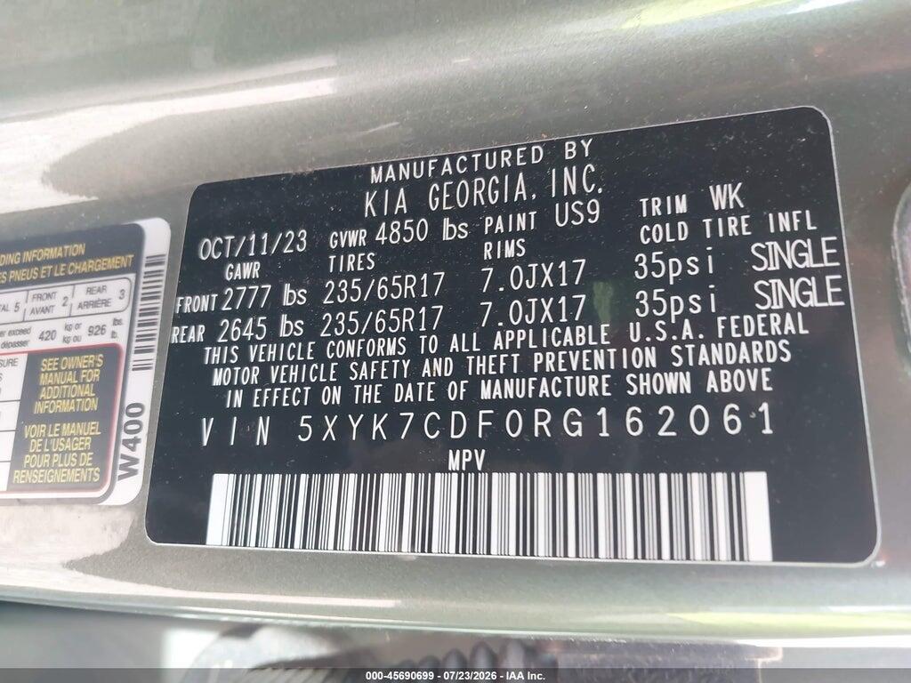 5XYK7CDF0RG162061 2024 KIA SPORTAGE photo no. 9