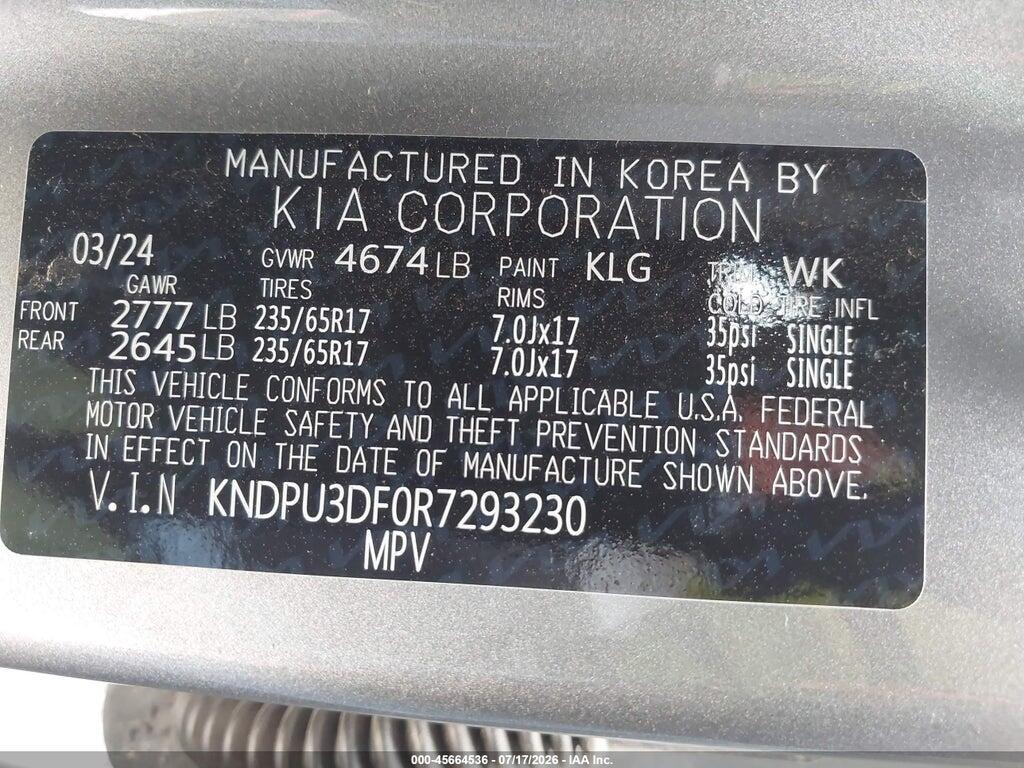 KNDPU3DF0R7293230 2024 KIA SPORTAGE photo no. 9