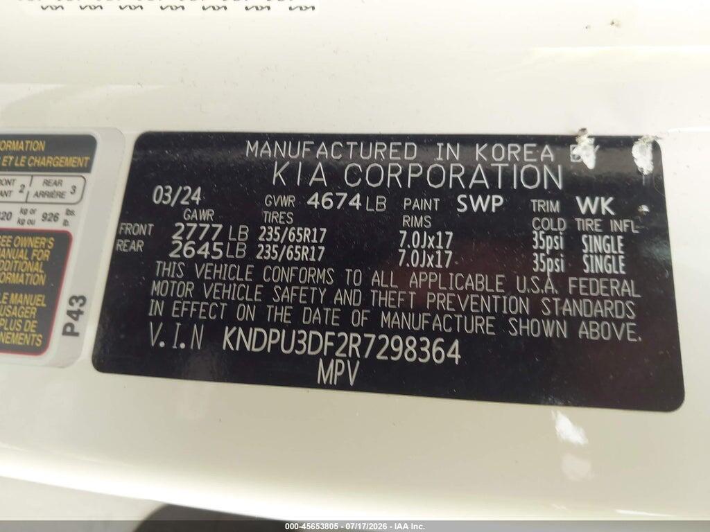 KNDPU3DF2R7298364 2024 KIA SPORTAGE photo no. 9
