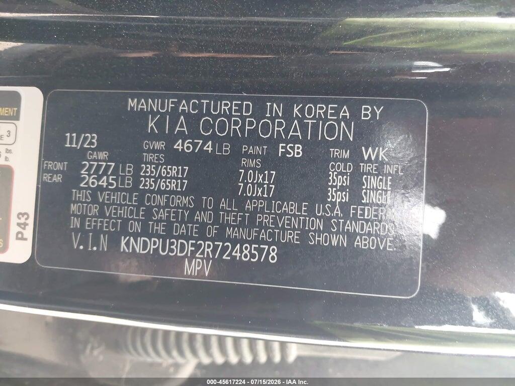 KNDPU3DF2R7248578 2024 KIA SPORTAGE photo no. 9