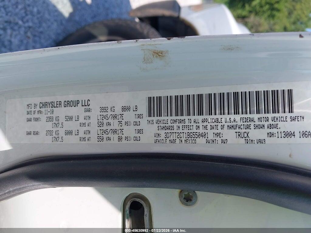 3D7TT2CT8BG558401 2011 RAM RAM 2500 photo no. 9