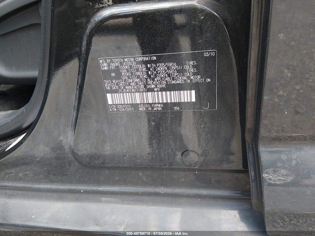 JTLZE4FE4B1118931 2011 SCION XB photo no. 9