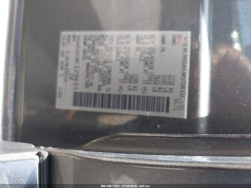 5N1AZ2AJ5MC129655 2021 NISSAN MURANO photo no. 9