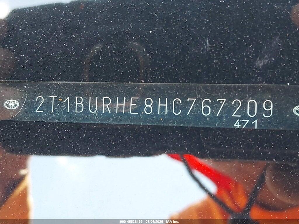 2T1BURHE8HC767209 2017 TOYOTA COROLLA photo no. 9