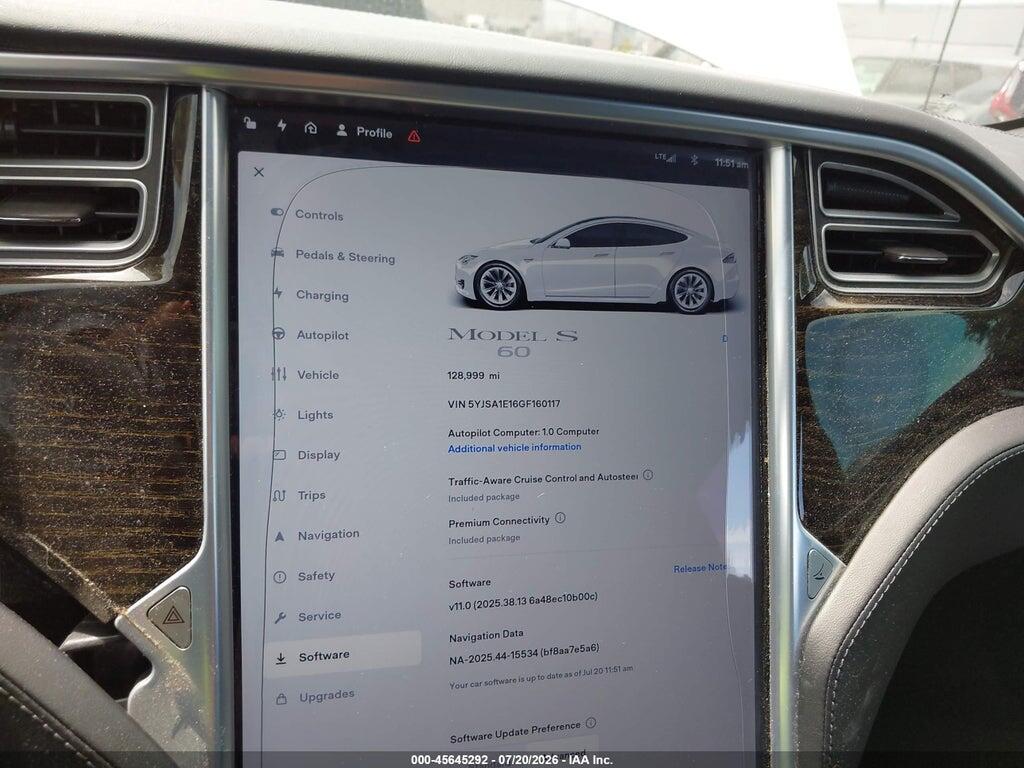 5YJSA1E16GF160117 2016 TESLA MODEL S photo no. 7
