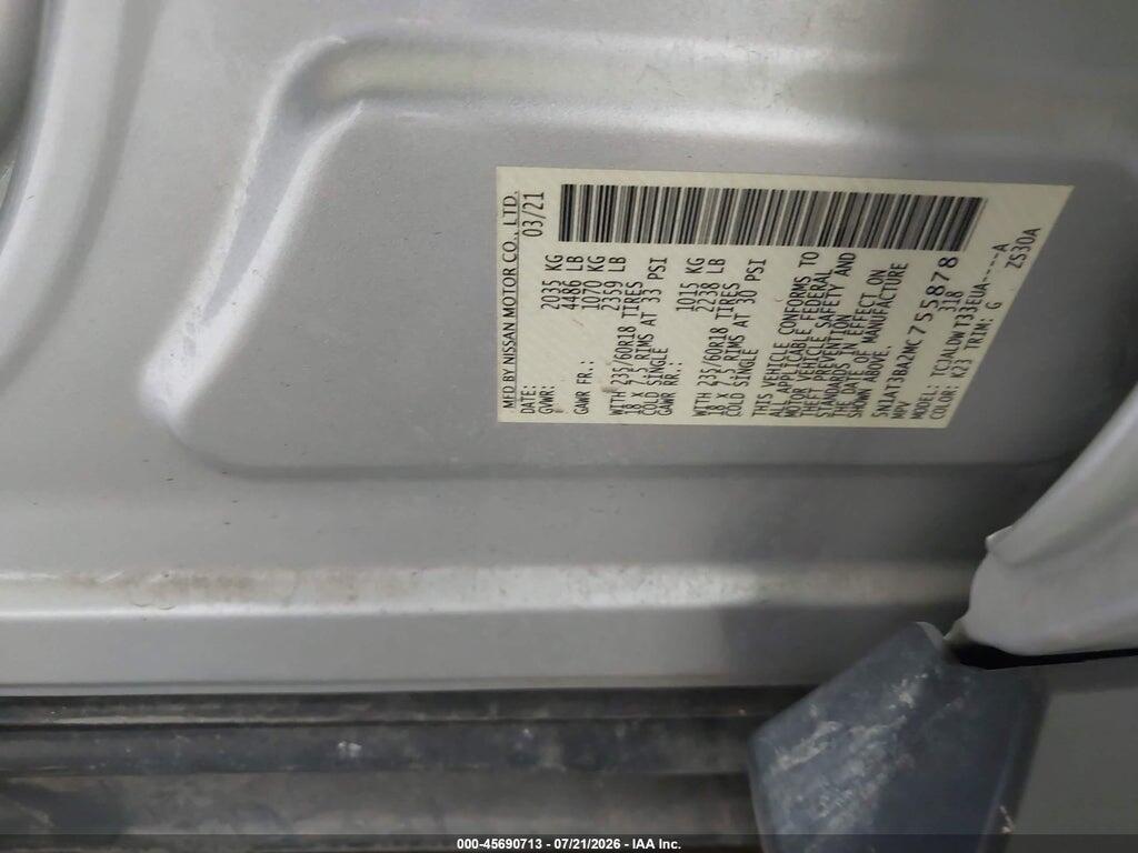 5N1AT3BA2MC755878 2021 NISSAN ROGUE photo no. 9