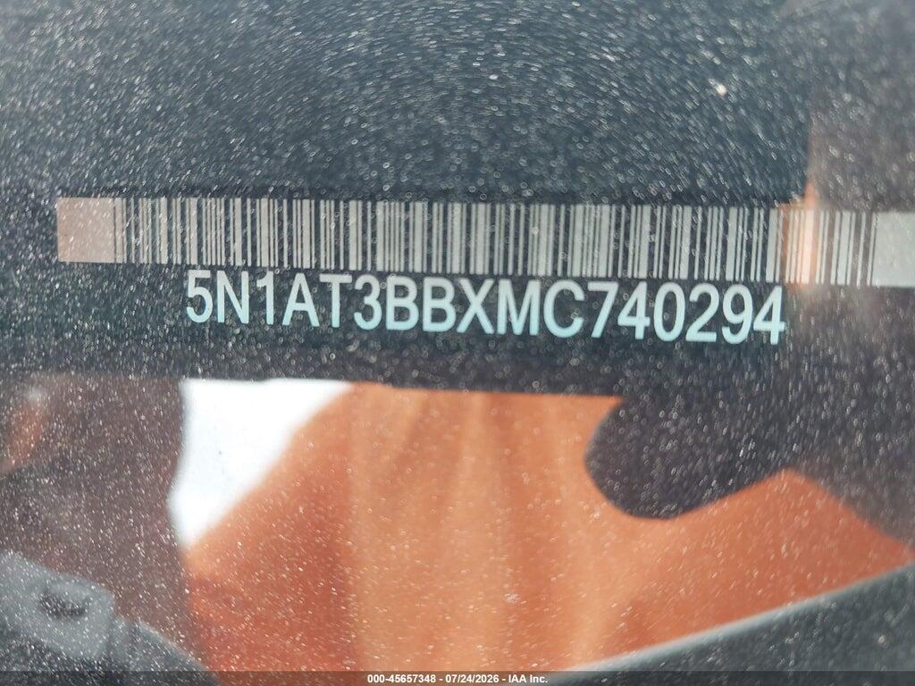 5N1AT3BBXMC740294 2021 NISSAN ROGUE photo no. 9