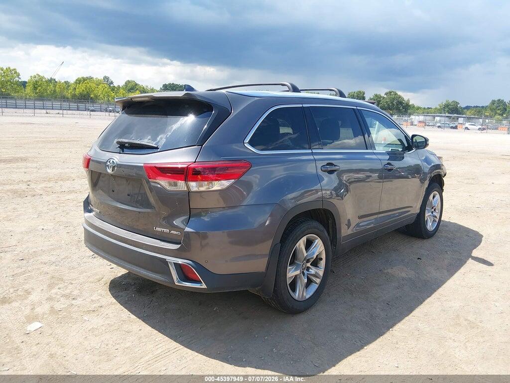 5TDDZRFH9HS377802 2017 TOYOTA HIGHLANDER photo no. 4