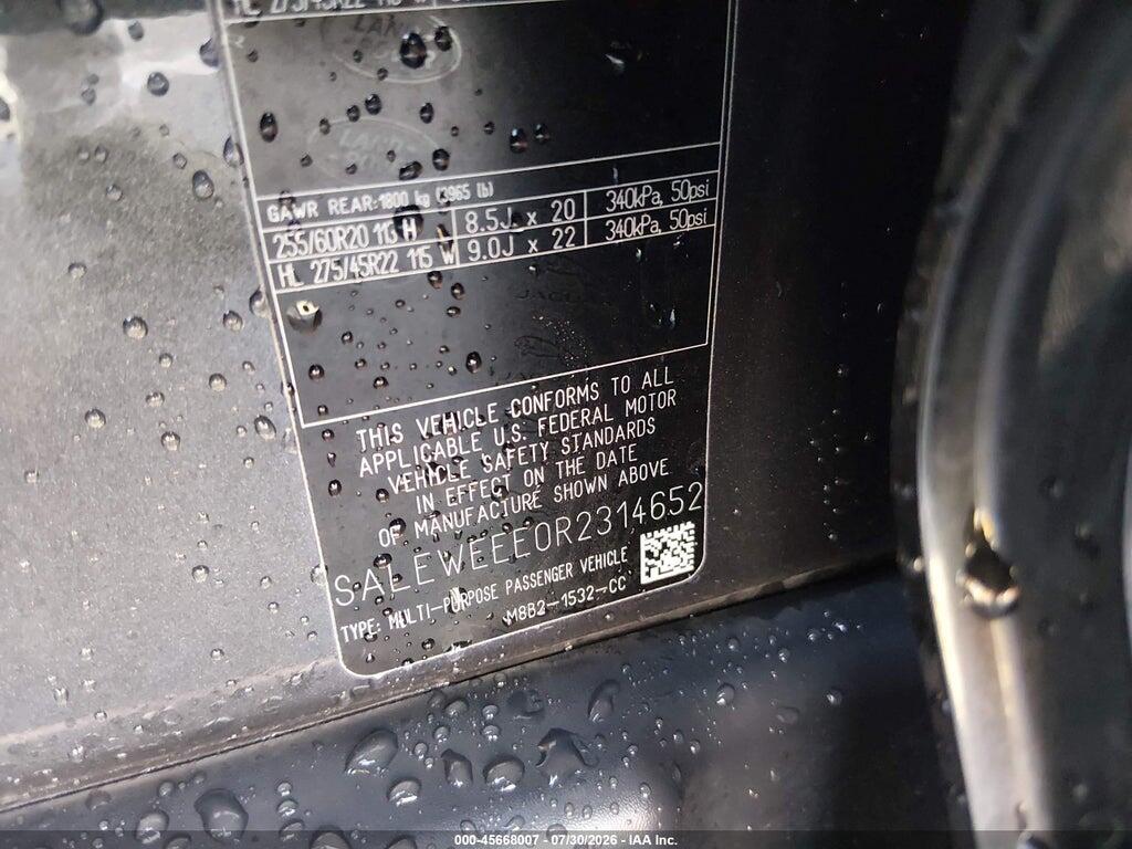 SALEWEEE0R2314652 2024 LAND ROVER DEFENDER photo no. 9
