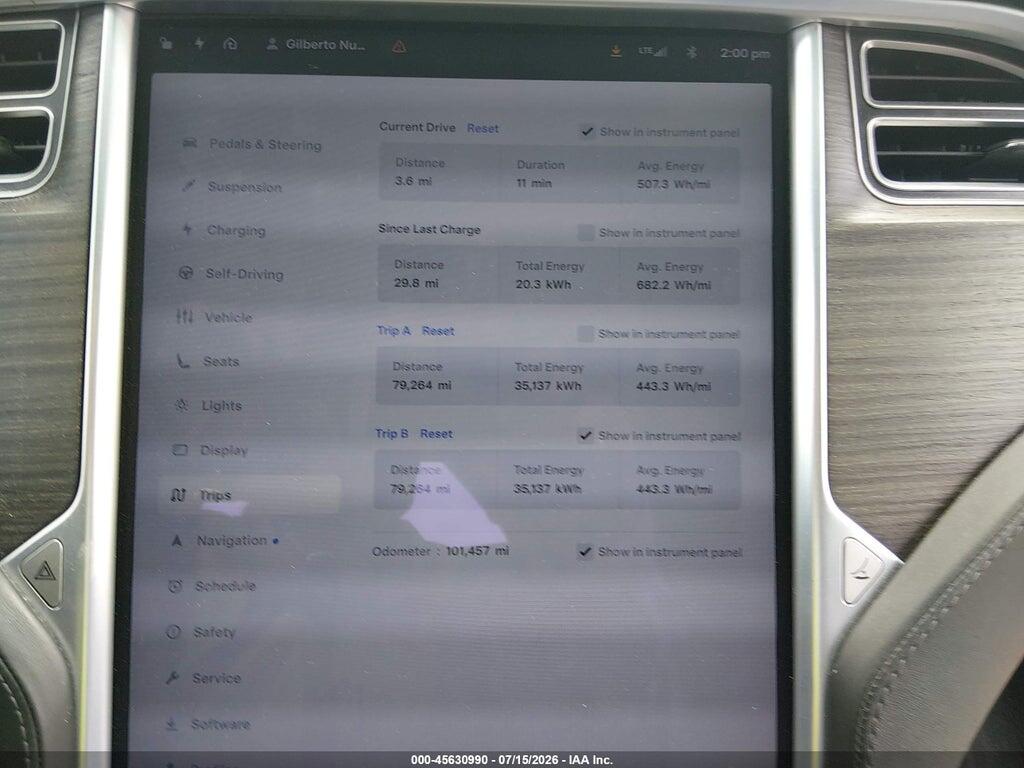 5YJXCBE21GF006123 2016 TESLA MODEL X photo no. 7