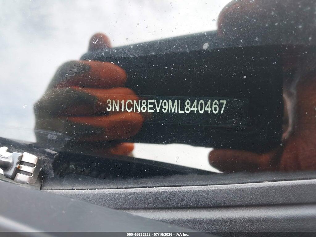 3N1CN8EV9ML840467 2021 NISSAN VERSA photo no. 9