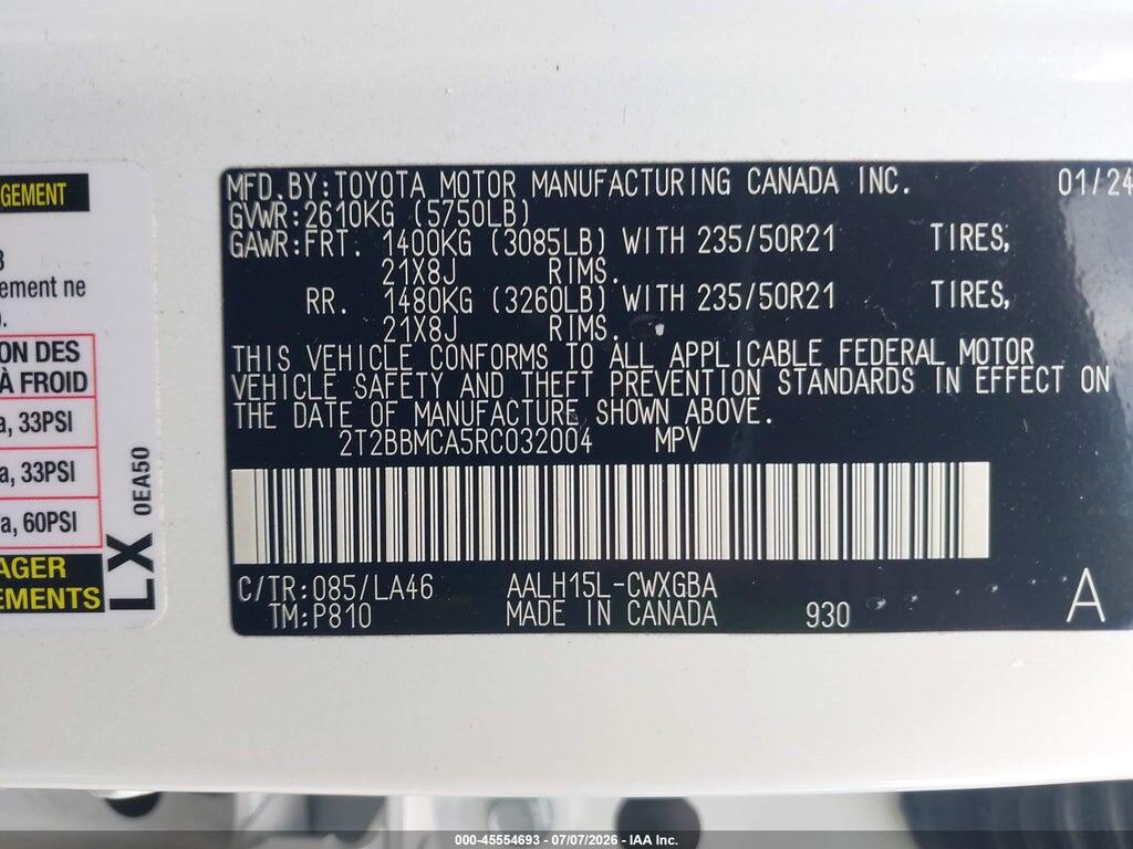 2T2BBMCA5RC032004 2024 LEXUS RX 350H photo no. 9