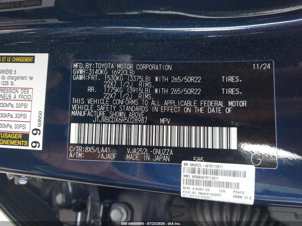 JTJVBCDX6R5028987 2024 LEXUS GX 550 photo no. 9