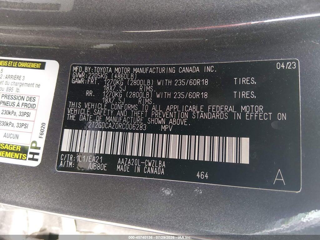 2T2GDCAZ0RC006283 2024 LEXUS NX 250 photo no. 9