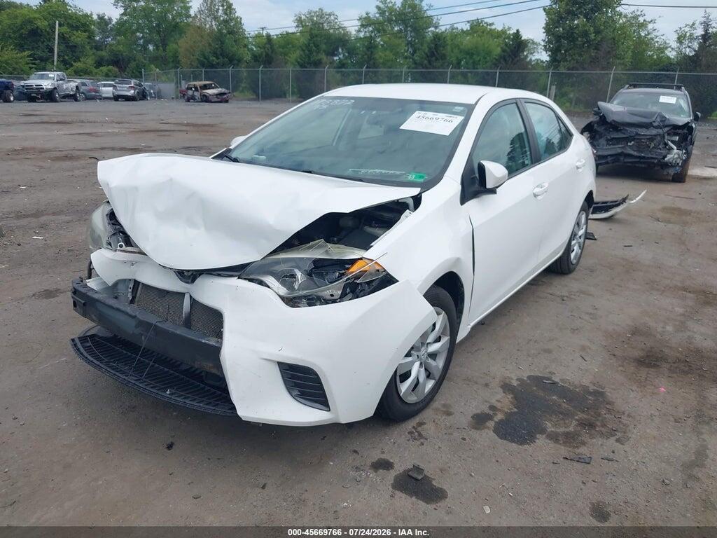 2T1BURHE4GC581097 2016 TOYOTA COROLLA photo no. 2