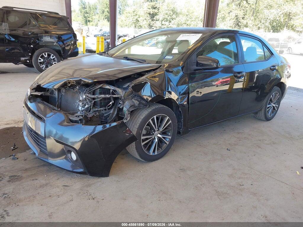 5YFBURHE6GP565211 2016 TOYOTA COROLLA photo no. 2