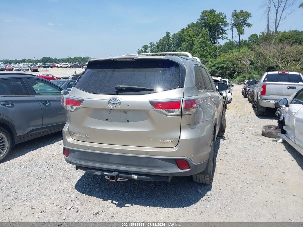 5TDYKRFH4GS168570 2016 TOYOTA HIGHLANDER photo no. 4