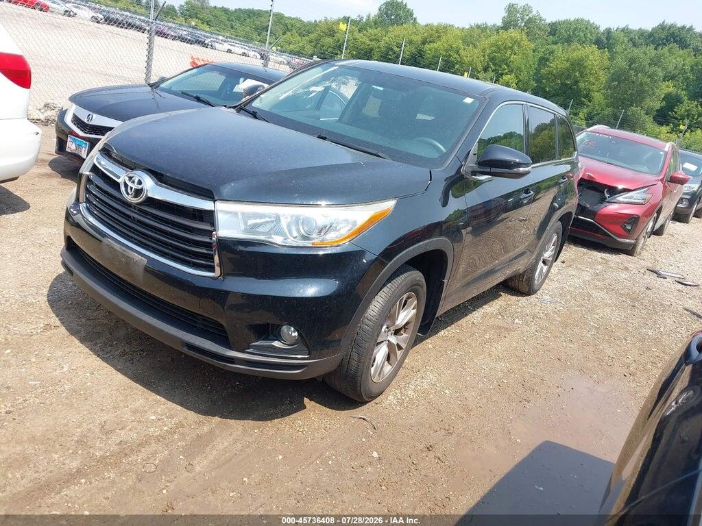 5TDBKRFH0GS328840 2016 TOYOTA HIGHLANDER photo no. 2