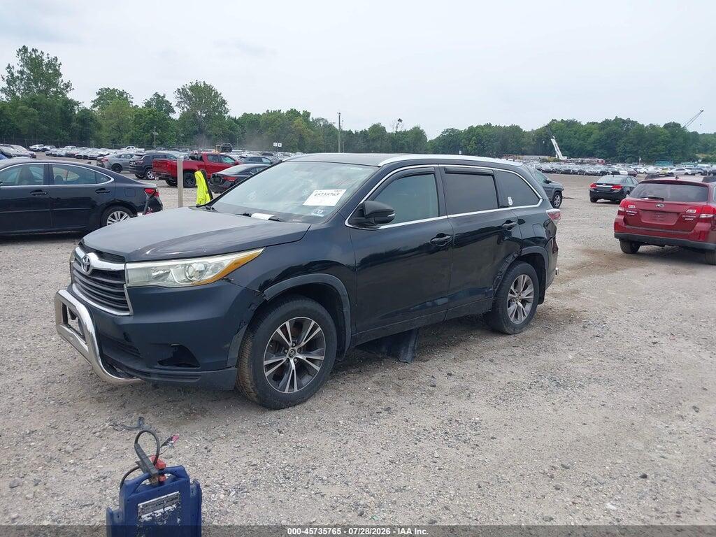 5TDJKRFH4GS286703 2016 TOYOTA HIGHLANDER photo no. 2