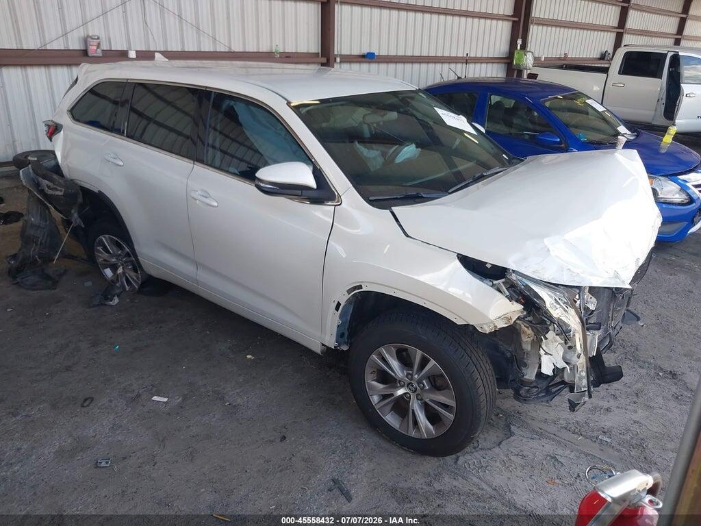 5TDZKRFH7GS125121 2016 TOYOTA HIGHLANDER photo no. 1