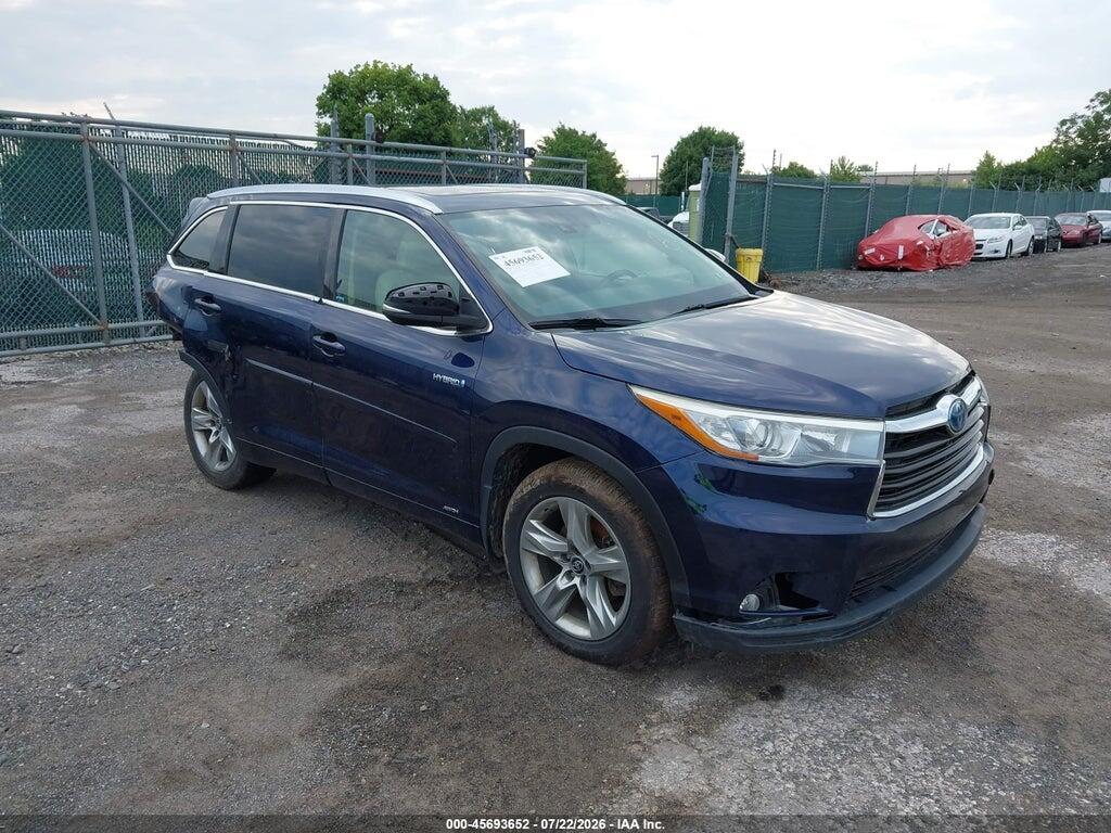 5TDDCRFH5GS018866 2016 TOYOTA HIGHLANDER HYBRID photo no. 1